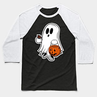 Ghost Trick or Treating Baseball T-Shirt